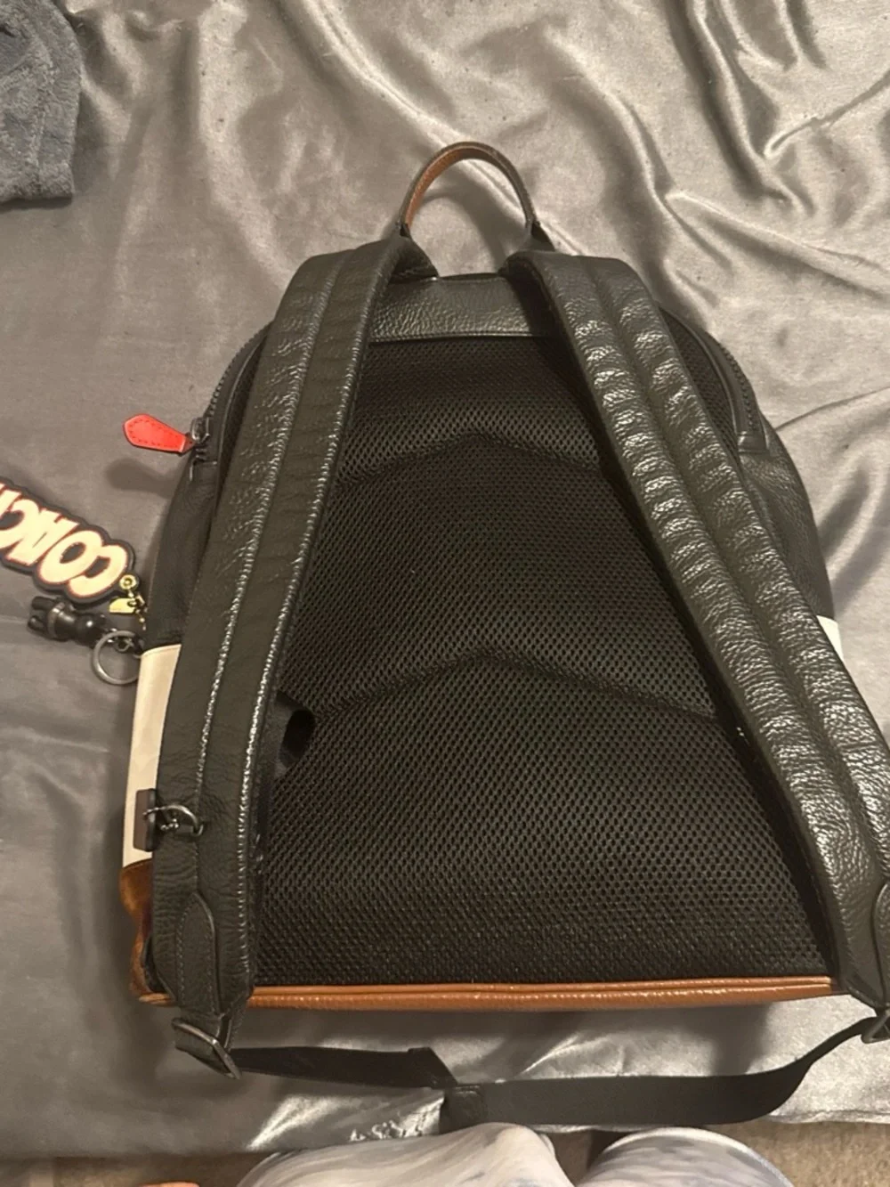 bison leather backpack American Sling in Brown The outside of the Radley Breast Pump Backpack Color:Green Pumpkin w/Green & Purple Flake surfgift25